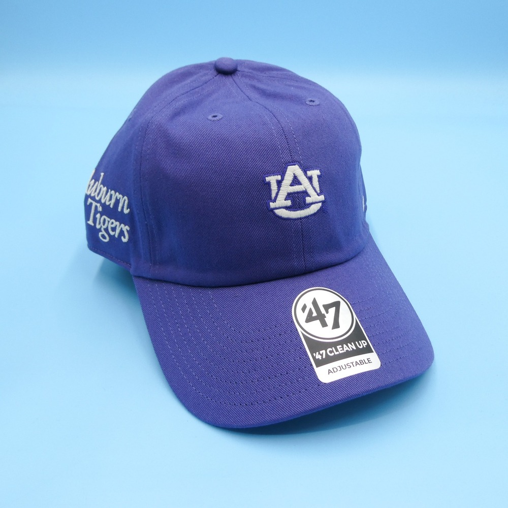 '47 Hat Mens OSFA '47 Clean Up Auburn Tigers Purple Cotton Adjustable Cap